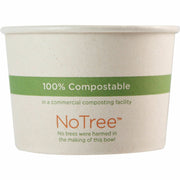 Ice Cream, Salad, Soup, Fruit - 3.4" Diameter - Natural - Paper, Sugarcane Body - 1000 / Carton