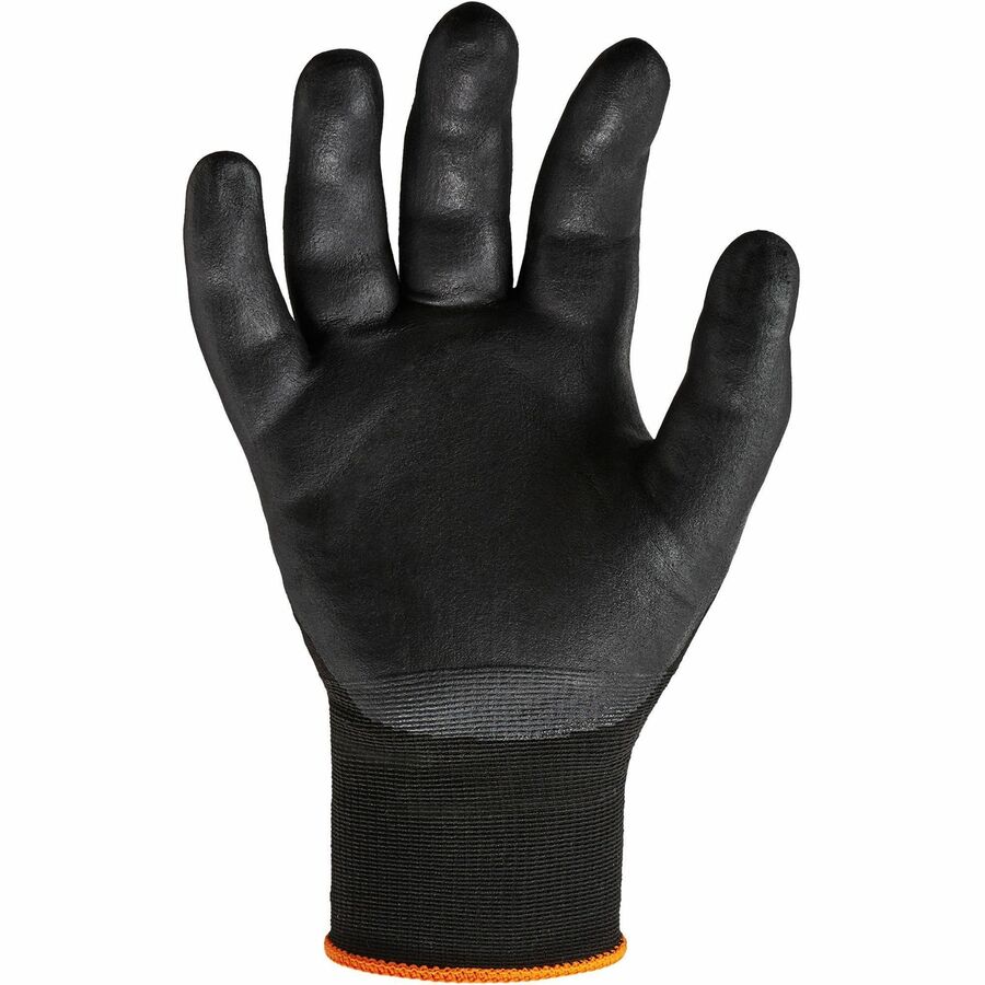 Ergodyne ProFlex 7001 Nitrile-Coated Gloves, X-Small, Black