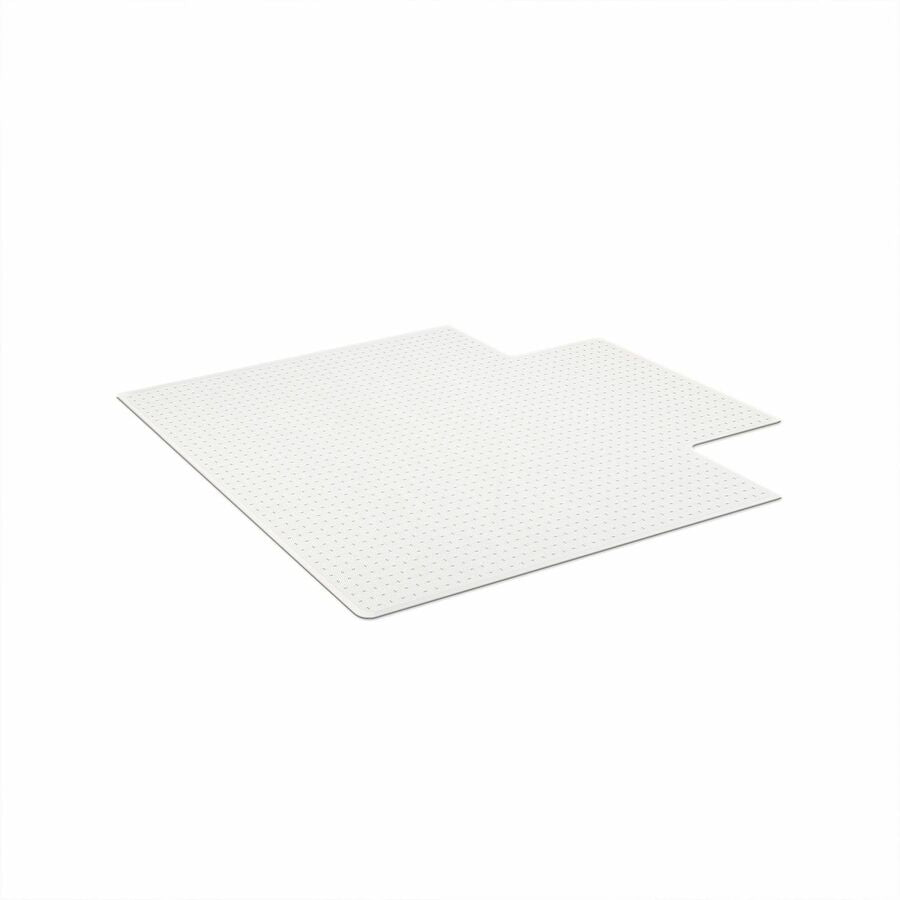 ES ROBBINS Everlife Chairmat with Lip, 45" x 53", Lip 12" x 25", Vinyl, Clear, 1 Each