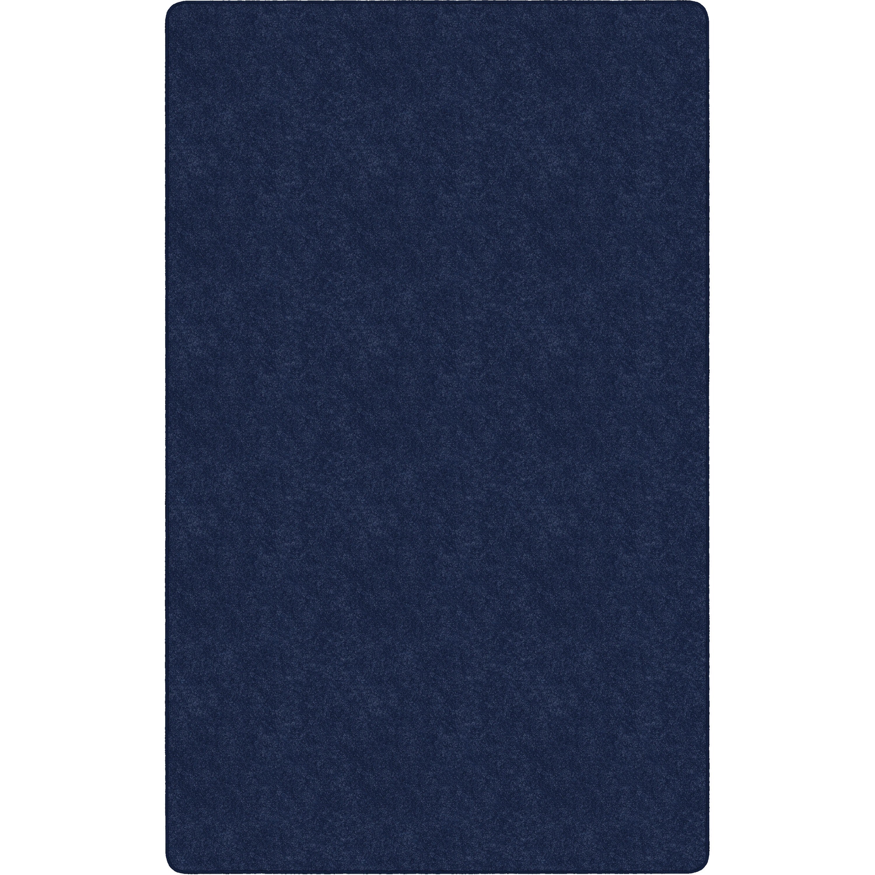 Flagship Carpets Amerisoft Solid Color Rug, 15 ft x 12 ft Rectangle, Navy Blue, Nylon/Polyester, 1 Each