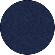 Flagship Carpets Amerisoft Solid Color Rug, 72" Diameter, Round, Navy Blue, Nylon/Polyester, 1 Each