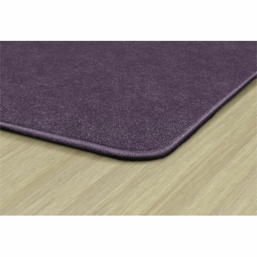 Flagship Carpets Amerisoft Solid Color Rug, 72" x 72", Square, Purple, Polyester/Nylon, 1 Each