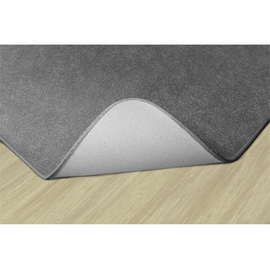 Flagship Carpets Amerisoft Solid Color Rug, 15 ft x 12 ft, Rectangle, Gray, Nylon/Polyester, 1 Each