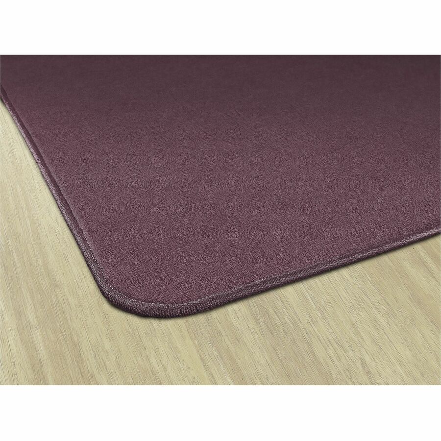 Flagship Carpets Amerisoft Solid Color Rug, Plum, 18 ft x 12 ft Rectangle, Nylon/Polyester, 1 Each