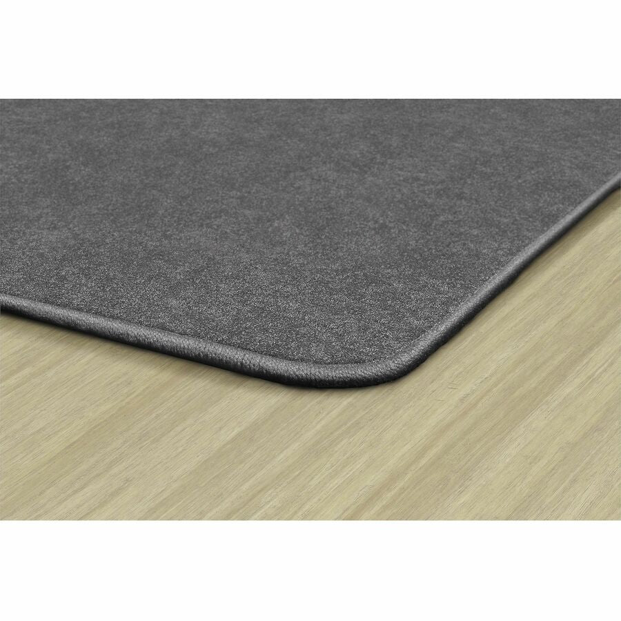 Flagship Carpets Amerisoft Solid Color Rug, 18 ft x 12 ft Rectangle, Gray, Nylon/Polyester, 1 Each