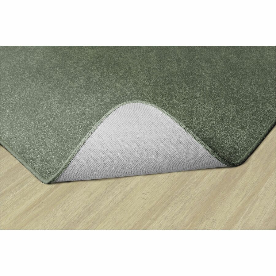 Flagship Carpets Amerisoft Solid Color Rug, 12 ft x 12 ft, Square, Sage Green, Nylon/Polyester, 1 Each