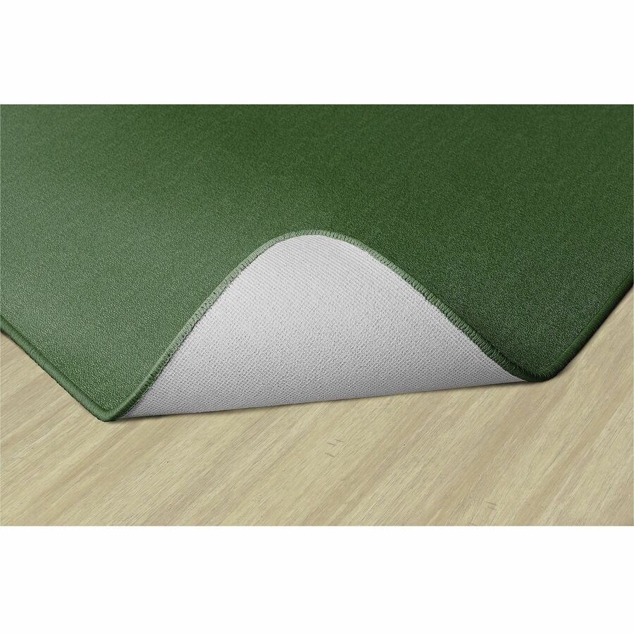 Flagship Carpets Americolors Solid Color Rug, Clover, 72" x 48", Rectangle, Nylon Yarn, 1 Each
