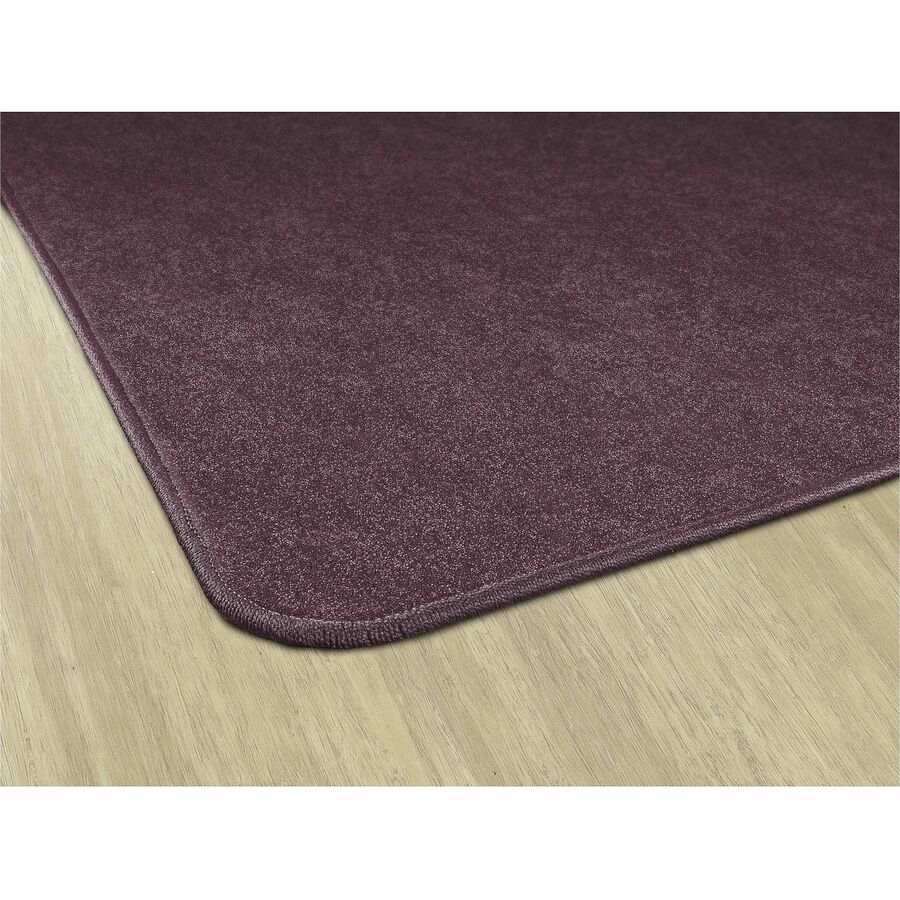 Flagship Carpets Amerisoft Solid Color Rug, 12 ft x 12 ft, Square, Plum, Nylon/Polyester, 1 Each