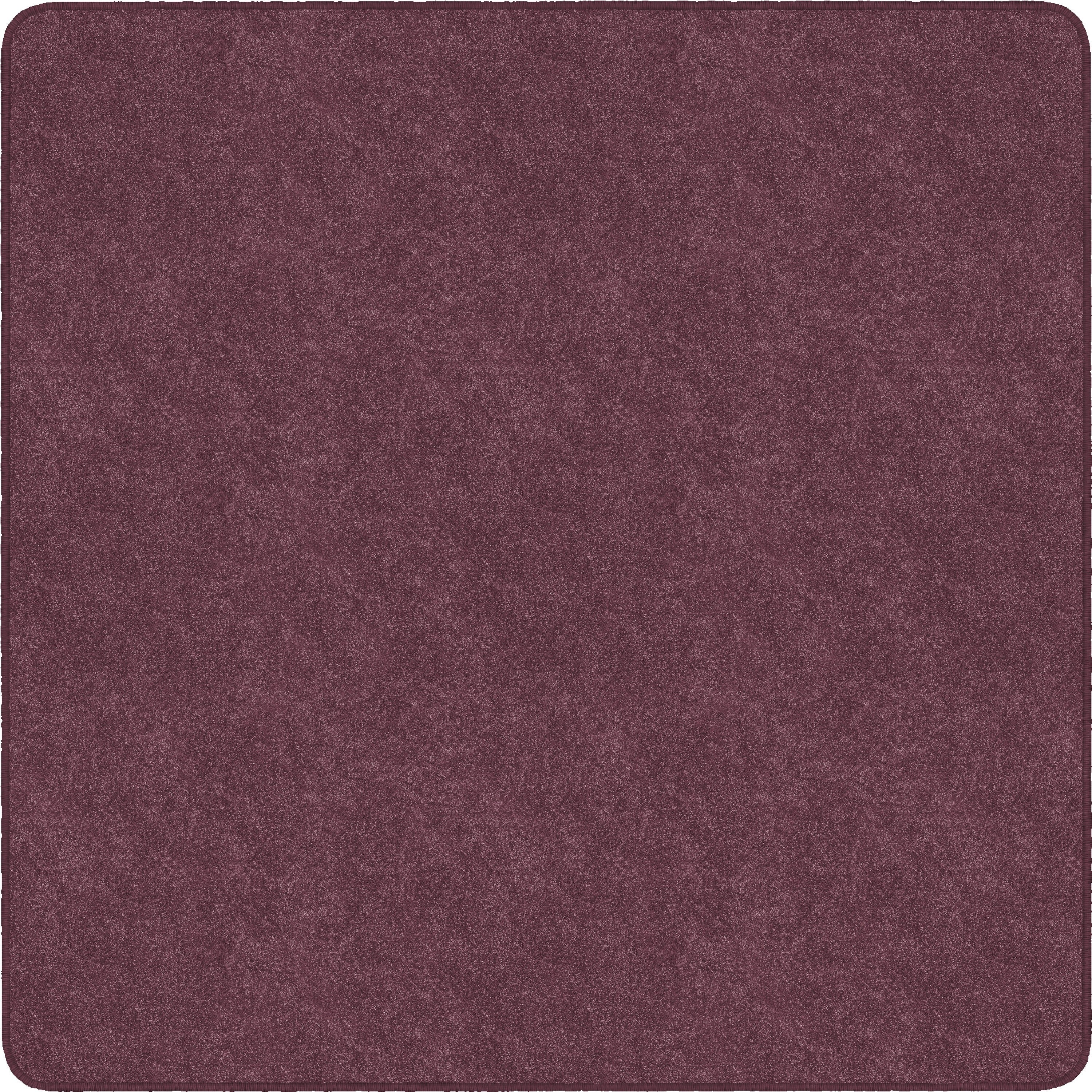 Flagship Carpets Amerisoft Solid Color Rug, 12 ft x 12 ft, Square, Plum, Nylon/Polyester, 1 Each