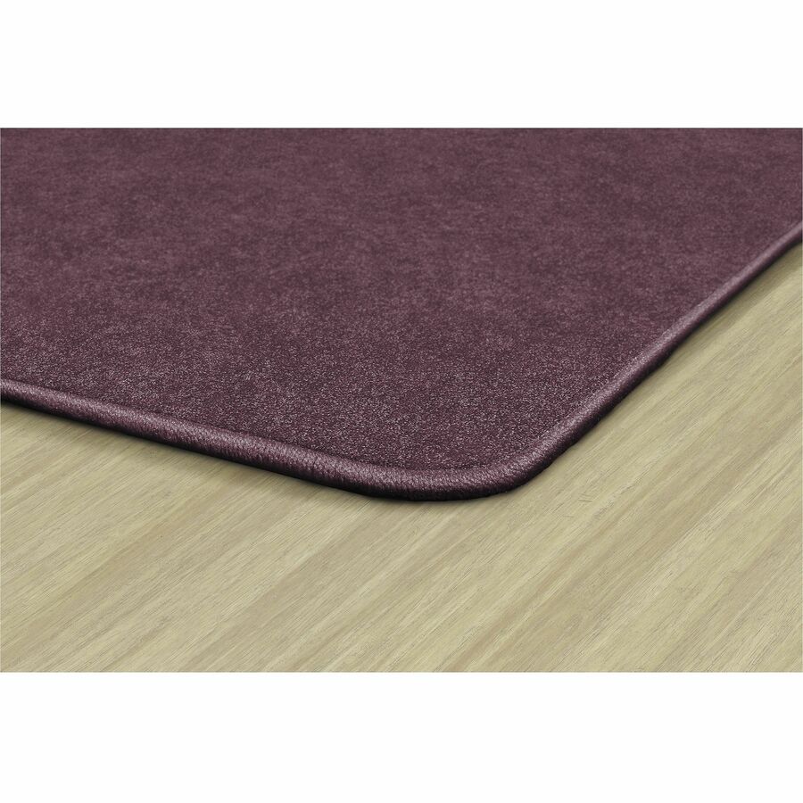 Flagship Carpets Amerisoft Solid Color Rug, 12 ft x 12 ft, Square, Plum, Nylon/Polyester, 1 Each