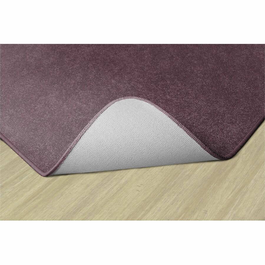 Flagship Carpets Amerisoft Solid Color Rug, 12 ft x 12 ft, Square, Plum, Nylon/Polyester, 1 Each
