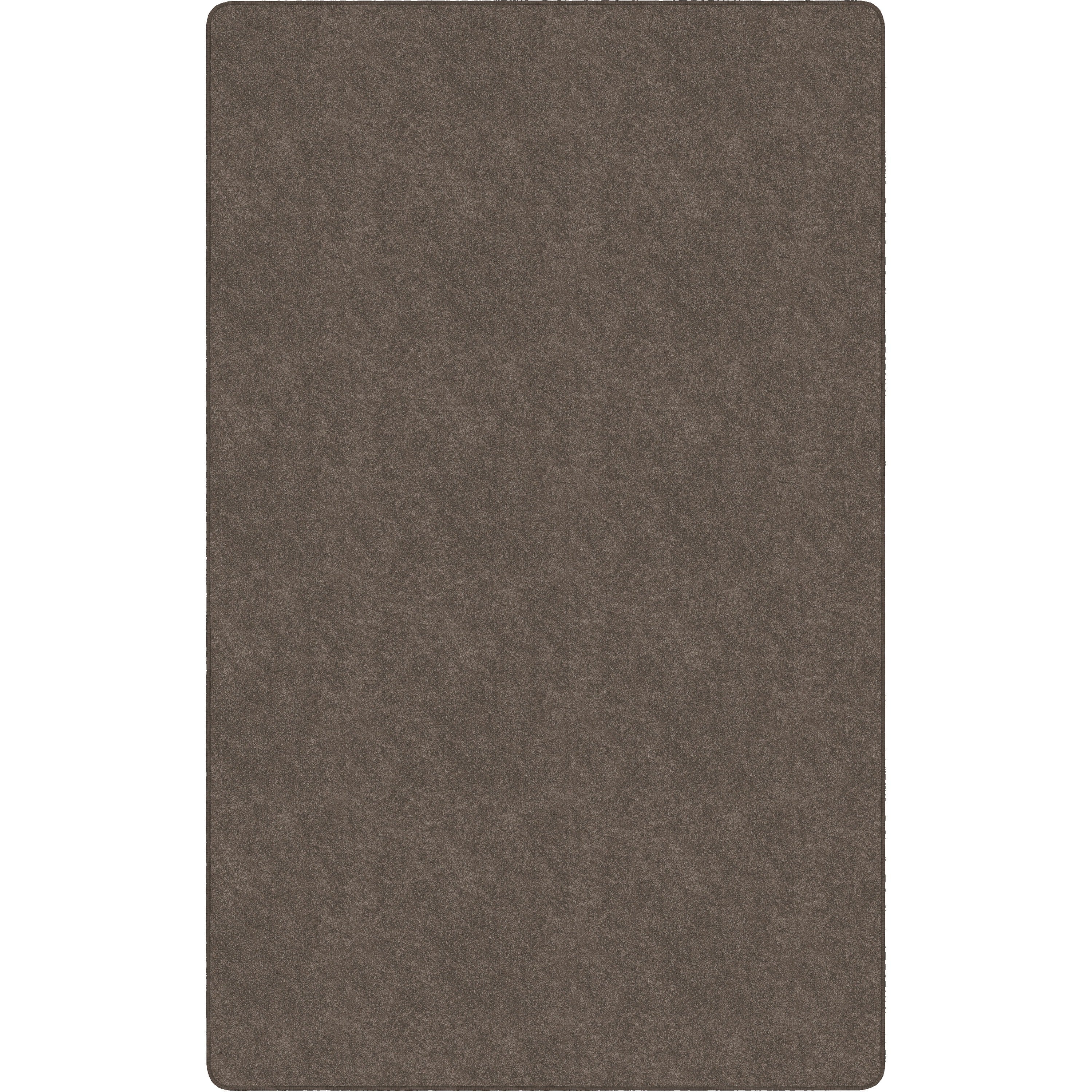 Flagship Carpets Amerisoft Solid Color Rug, 108" x 72", Rectangle, Wheat, Nylon/Polyester, 1 Each
