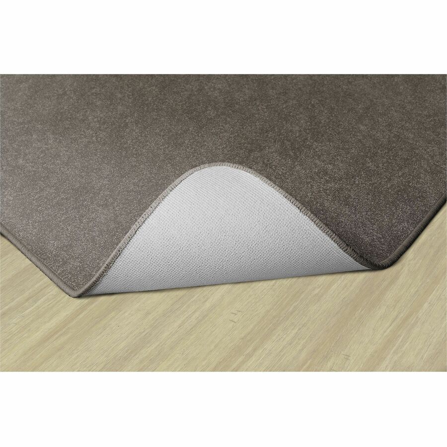 Flagship Carpets Amerisoft Solid Color Rug, 108" x 72", Rectangle, Wheat, Nylon/Polyester, 1 Each