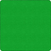 Flagship Carpets Ameristrong Solid Color Rug, 72" x 72", Square, Lime Green, Nylon, 1 Each