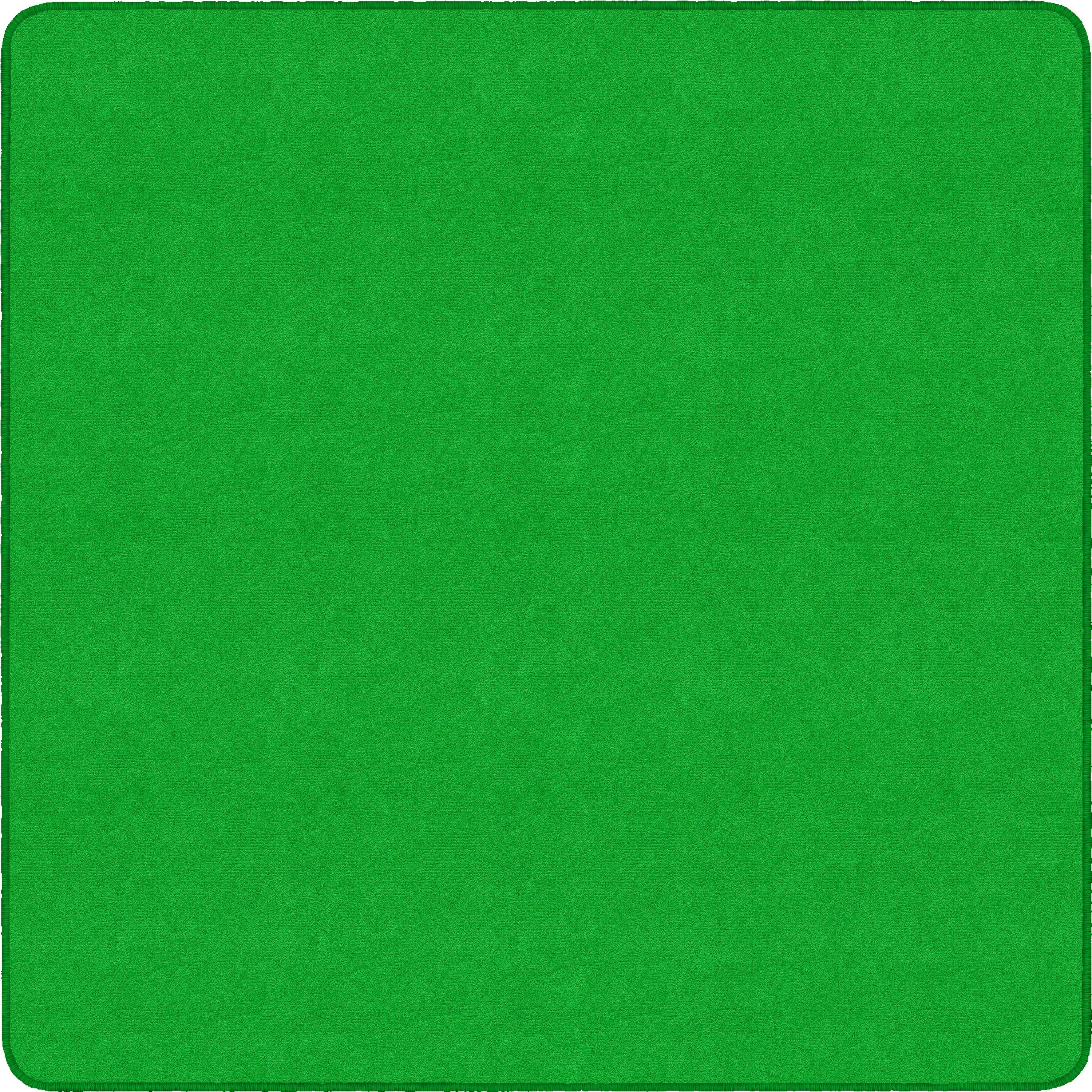 Flagship Carpets Ameristrong Solid Color Rug, 72" x 72", Square, Lime Green, Nylon, 1 Each