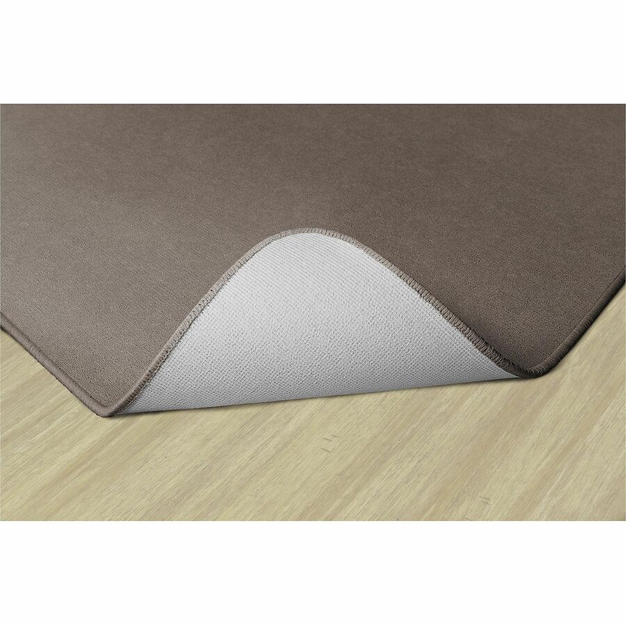 Flagship Carpets Americolors Solid Color Rug, 72" x 48", Rectangle, Almond, Nylon, 1 Each