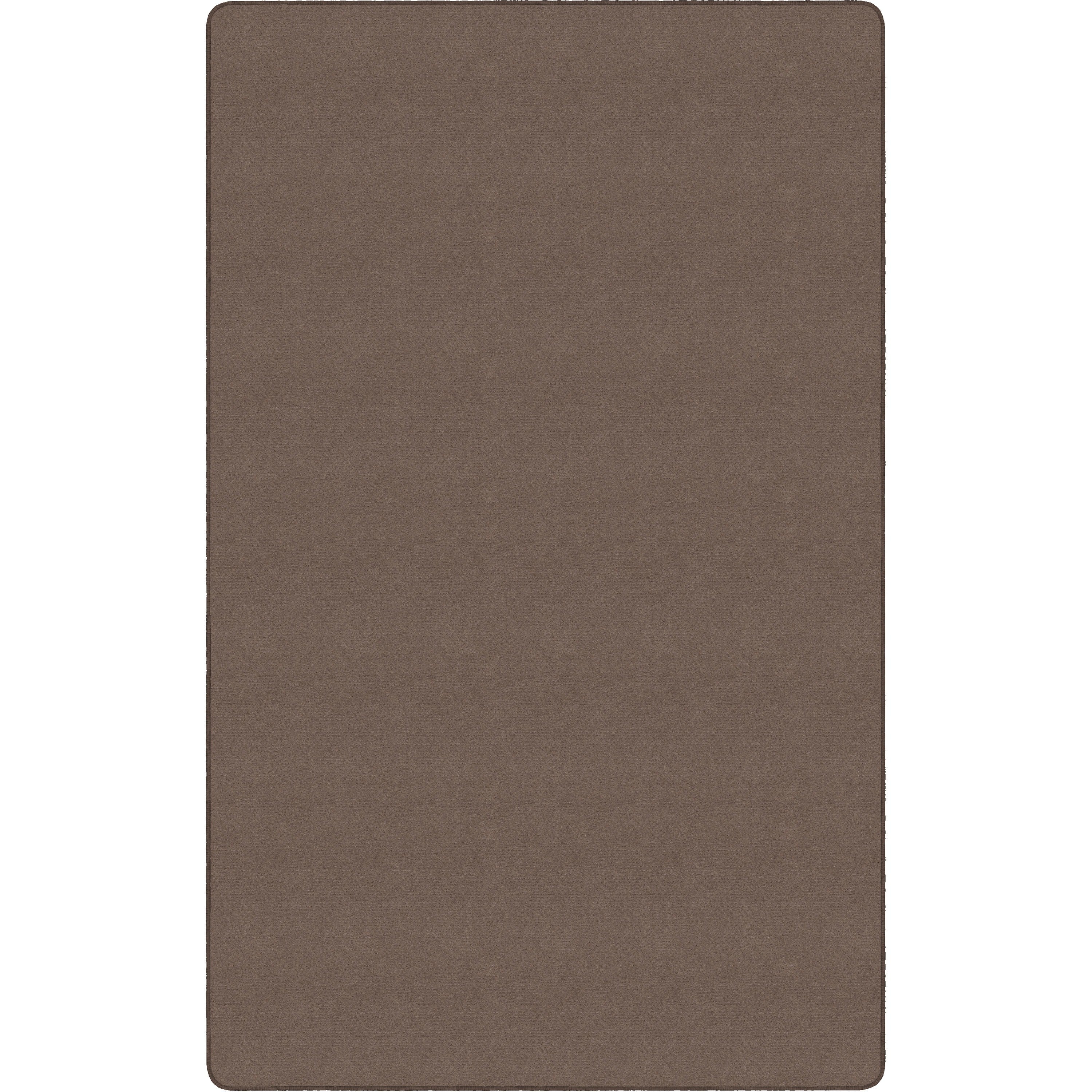 Flagship Carpets Americolors Solid Color Rug, 72" x 48", Rectangle, Almond, Nylon, 1 Each