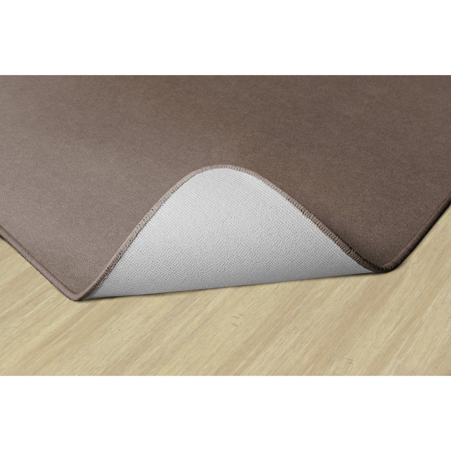 Flagship Carpets Ameristrong Solid Color Rug, 108" x 72", Rectangle, Almond, Nylon, 1 Each