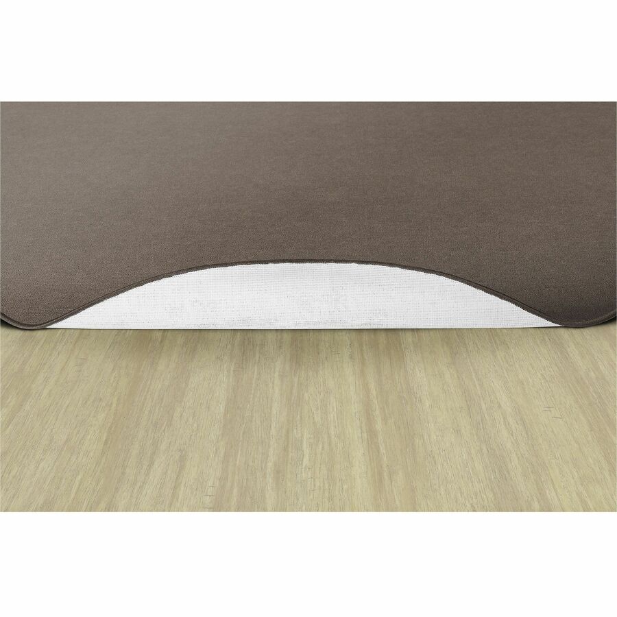 Flagship Carpets Ameristrong Solid Color Rug, 72" Round, Almond, Nylon, Traditional Style, 1 Each