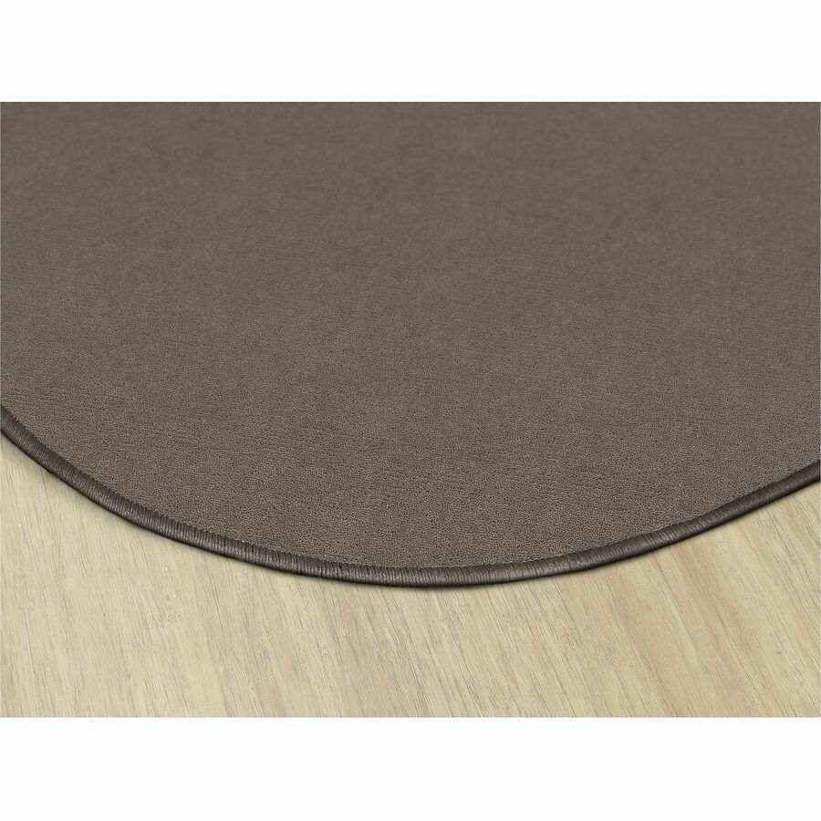 Flagship Carpets Ameristrong Solid Color Rug, 72" Round, Almond, Nylon, Traditional Style, 1 Each
