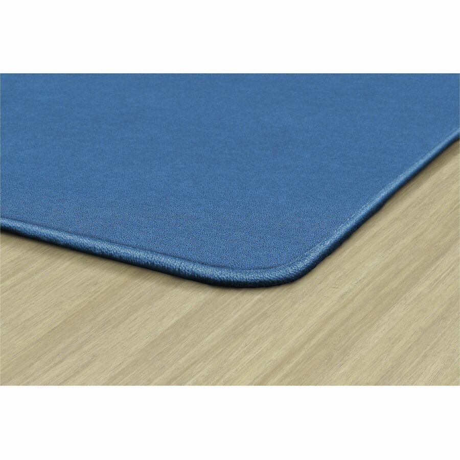 Flagship Carpets Ameristrong Solid Color Rug, 72" x 72" Square, Blue Bird, Nylon, 1 Each