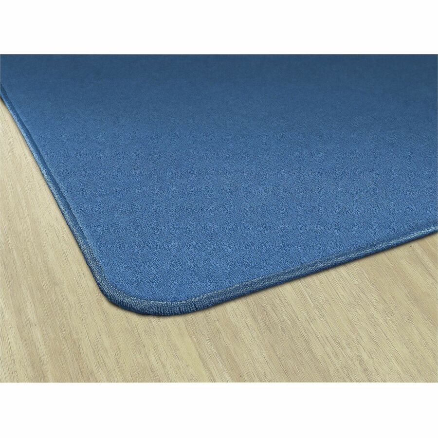 Flagship Carpets Ameristrong Solid Color Rug, 12 ft x 91.20", Rectangle, Blue Bird, Nylon, 1 Each