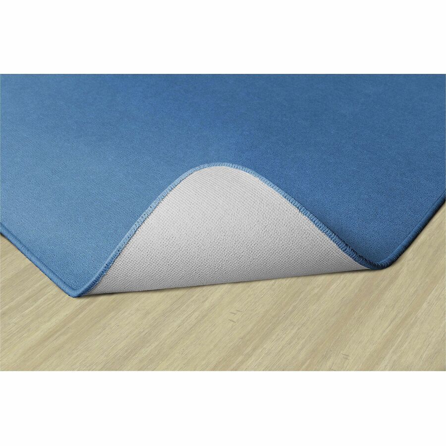 Flagship Carpets Ameristrong Solid Color Rug, 12 ft x 91.20", Rectangle, Blue Bird, Nylon, 1 Each
