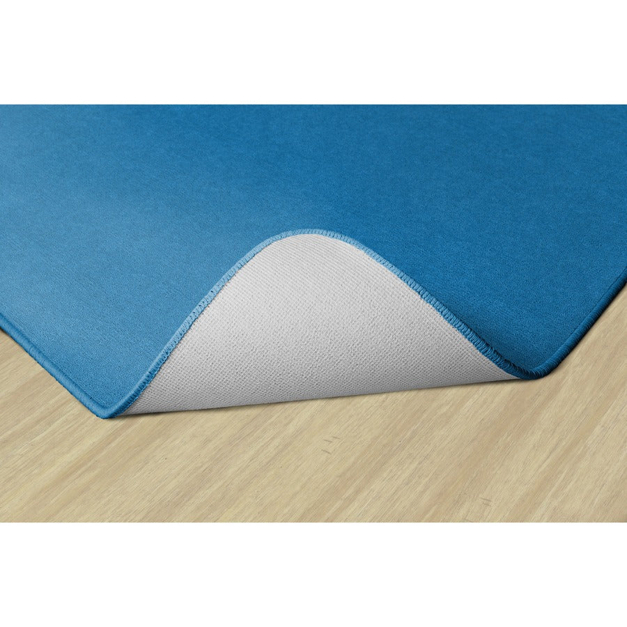 Flagship Carpets Ameristrong Solid Color Rug, 12 ft x 12 ft, Square, Blue Bird, Nylon Fiber, 1 Each