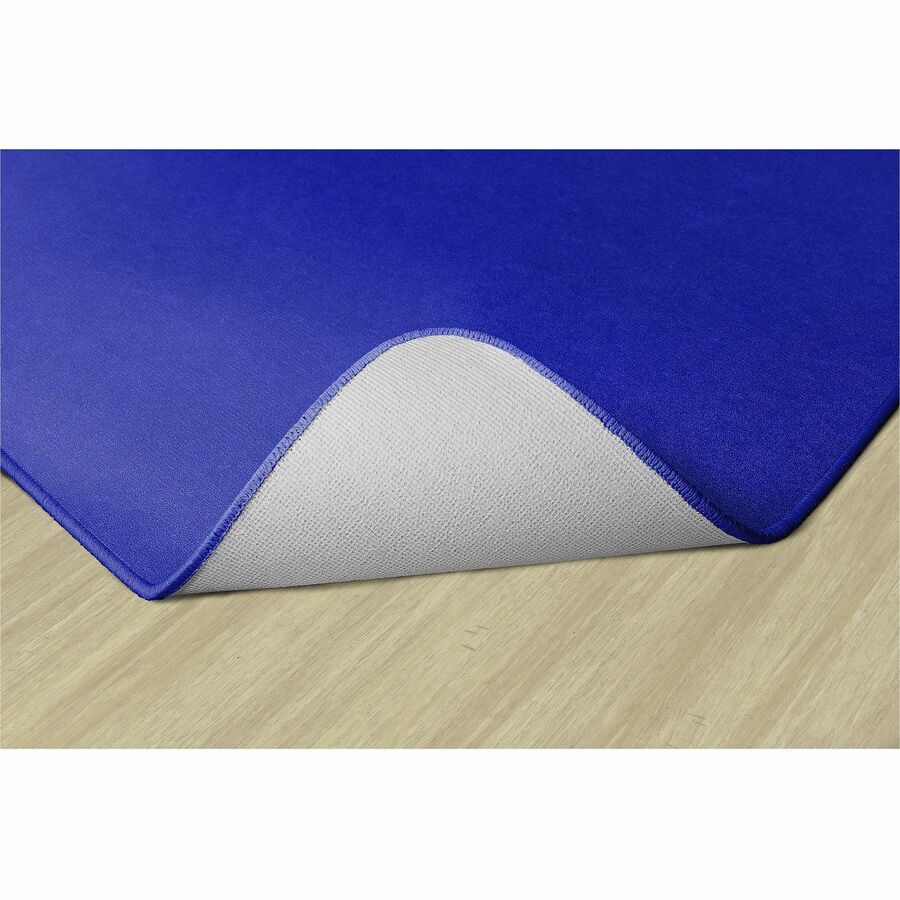 Flagship Carpets Ameristrong Solid Color Rug, 108" x 72", Rectangle, Royal Blue, Nylon, Traditional Style, 1 Each