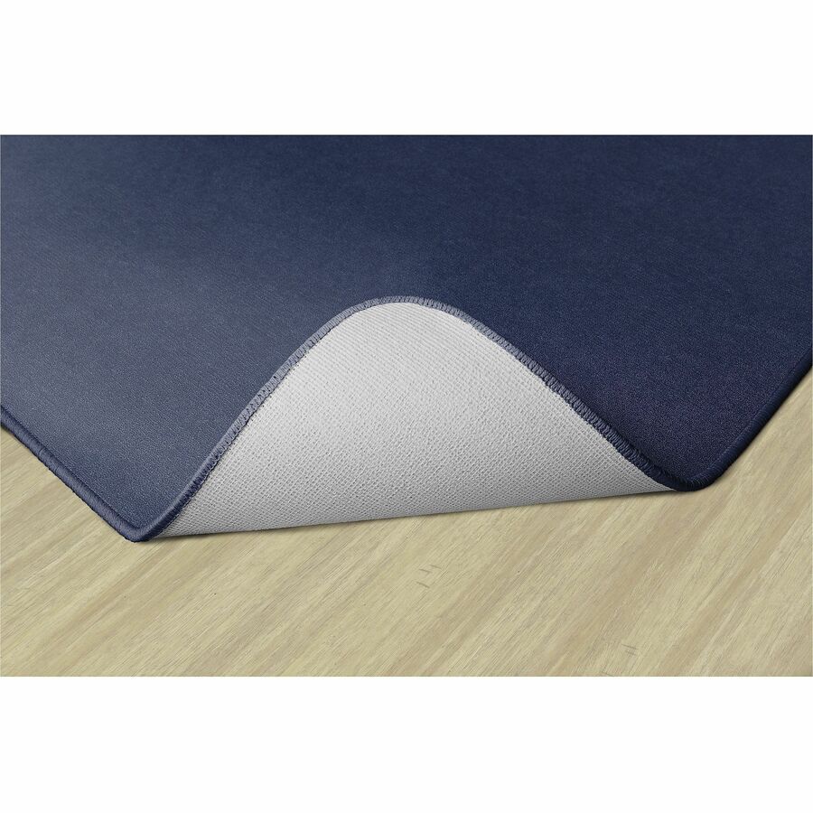 Flagship Carpets Americolors Solid Color Rug, Navy, 72" x 48", Rectangle, Nylon, 1 Each