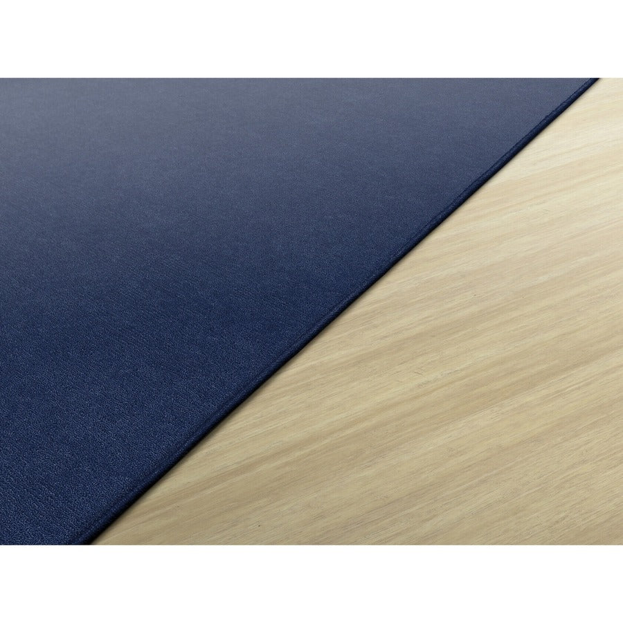 Flagship Carpets Ameristrong Solid Color Rug - Traditional - 12 ft Length x 18 ft Width - Rectangle - Navy - Fiber, Nylon