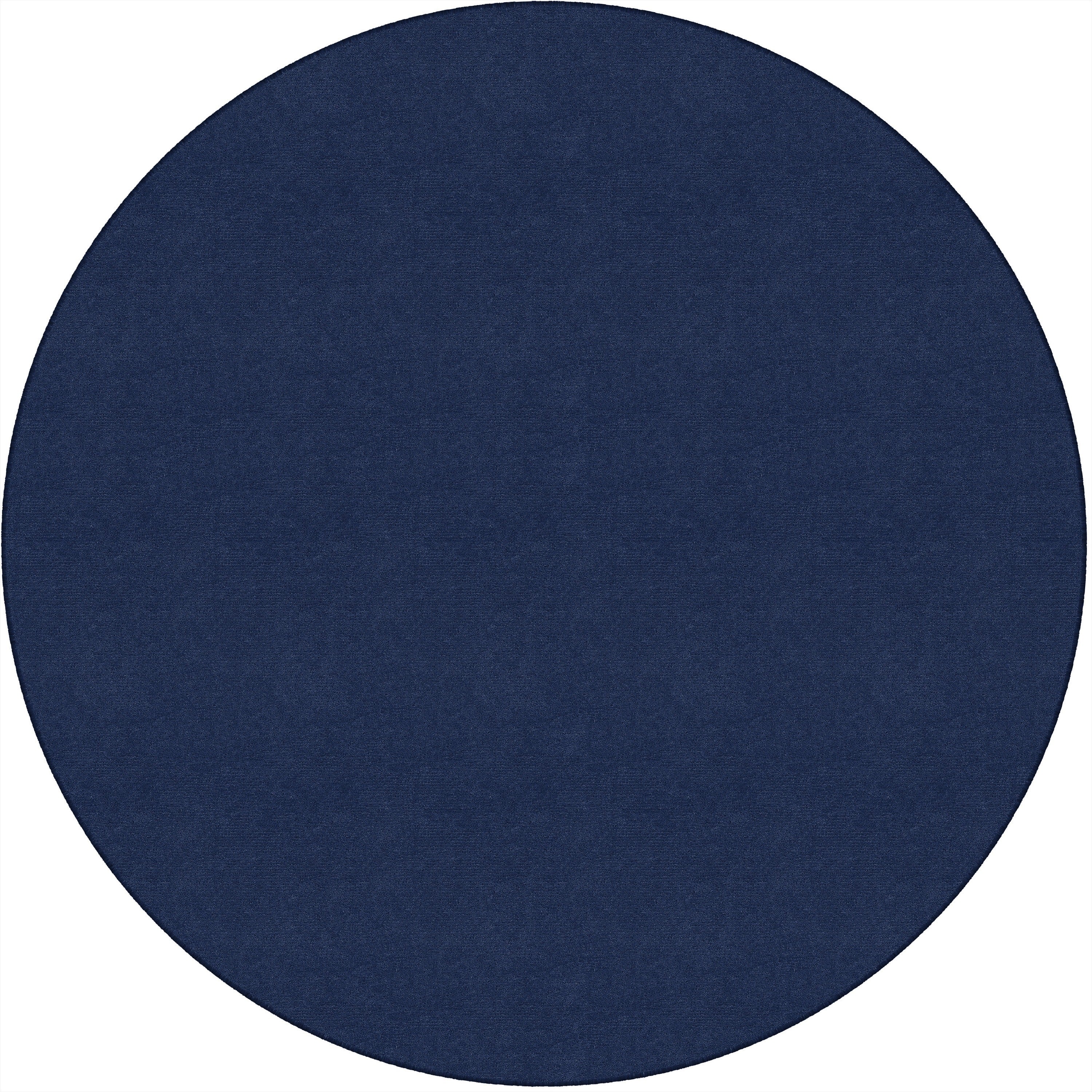 Flagship Carpets Ameristrong Solid Color Rug - Floor Rug - Traditional - 72" Diameter - Round - Navy - Nylon