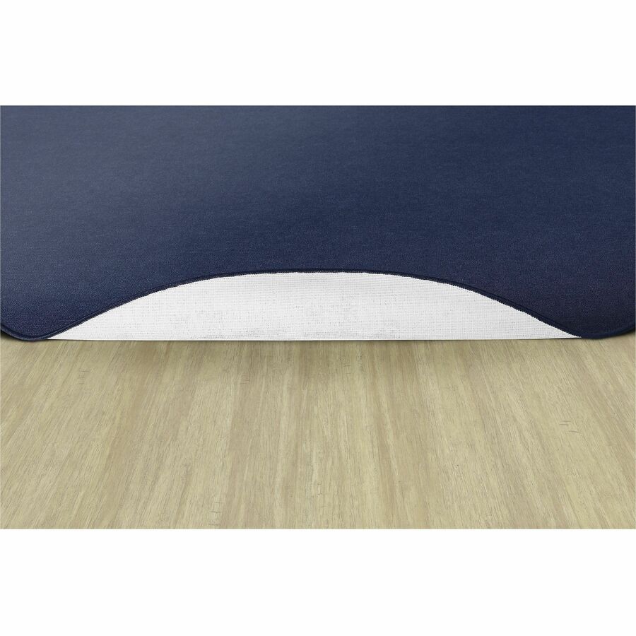 Flagship Carpets Ameristrong Solid Color Rug - Floor Rug - Traditional - 72" Diameter - Round - Navy - Nylon