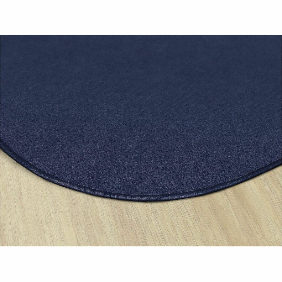 Flagship Carpets Ameristrong Solid Color Rug - Floor Rug - Traditional - 72" Diameter - Round - Navy - Nylon