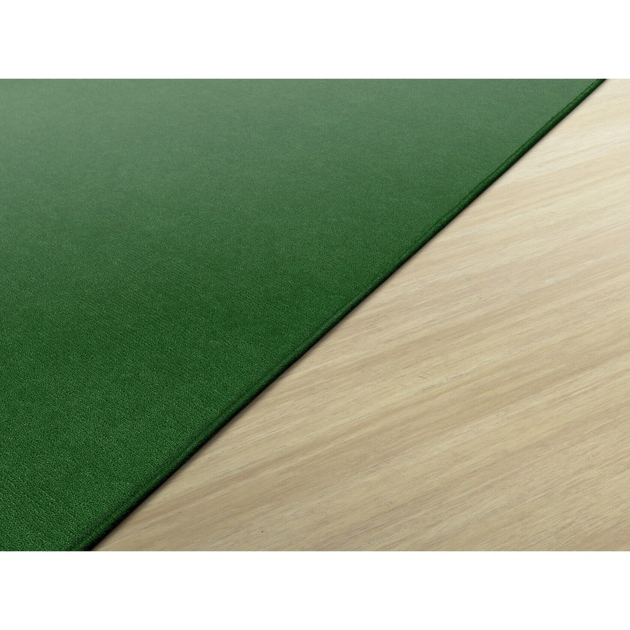 Flagship Carpets Ameristrong Solid Color Rug - Traditional - 12 ft Length x 18 ft Width - Rectangle - Clover - Fiber, Nylon