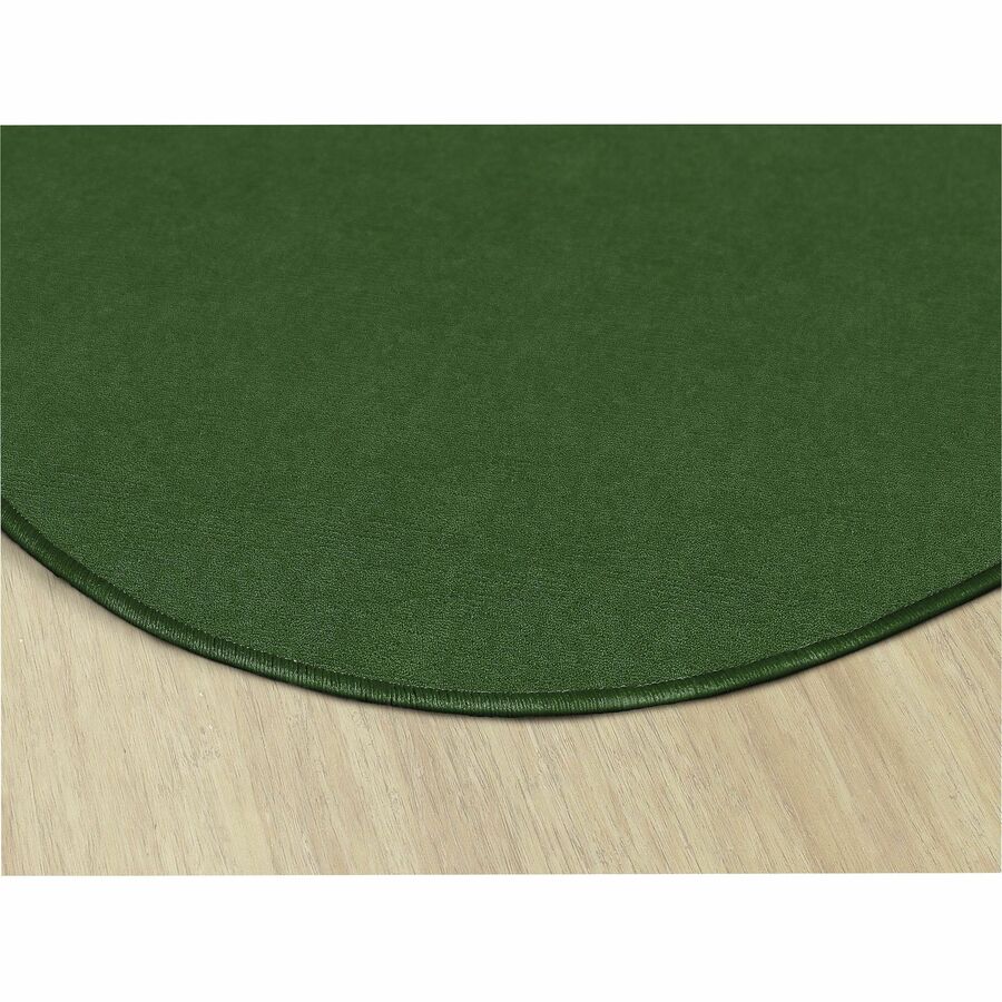 Flagship Carpets Ameristrong Solid Color Rug - Floor Rug - Traditional - 72" Diameter - Round - Clover - Nylon