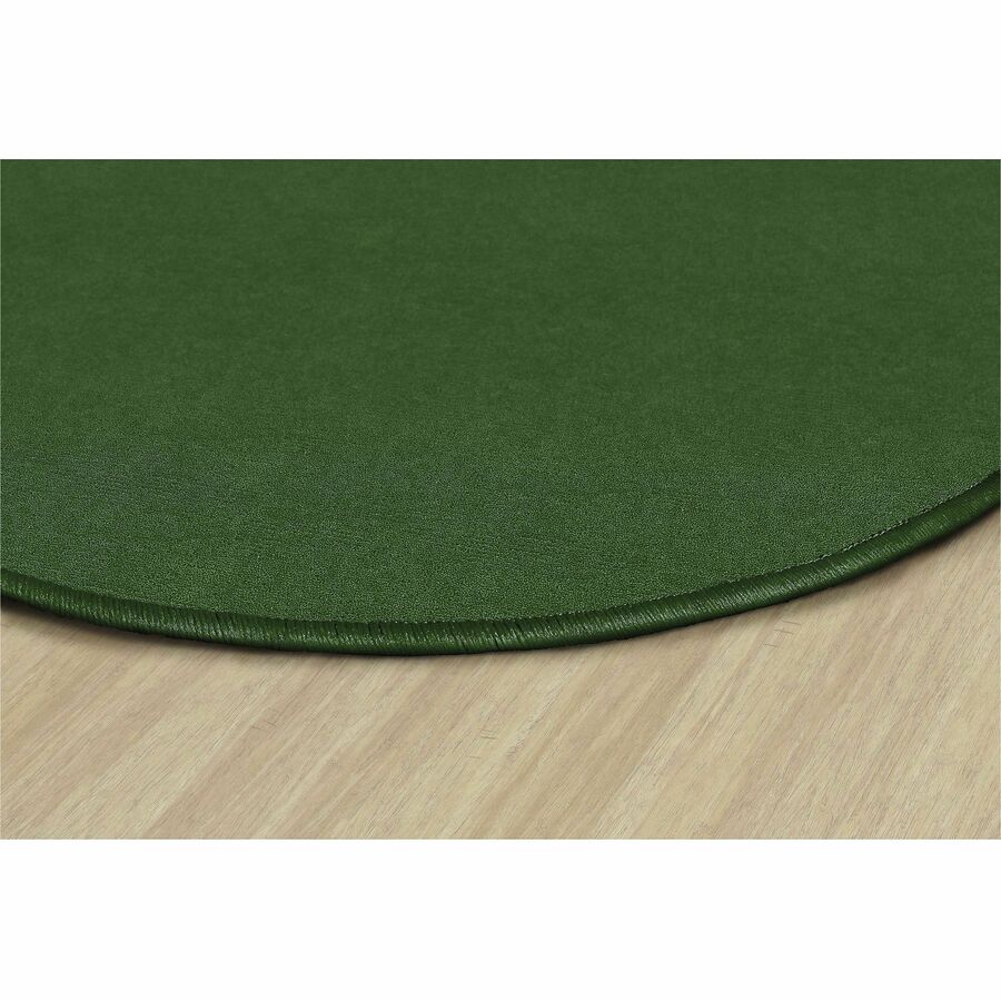 Flagship Carpets Ameristrong Solid Color Rug - Floor Rug - Traditional - 72" Diameter - Round - Clover - Nylon