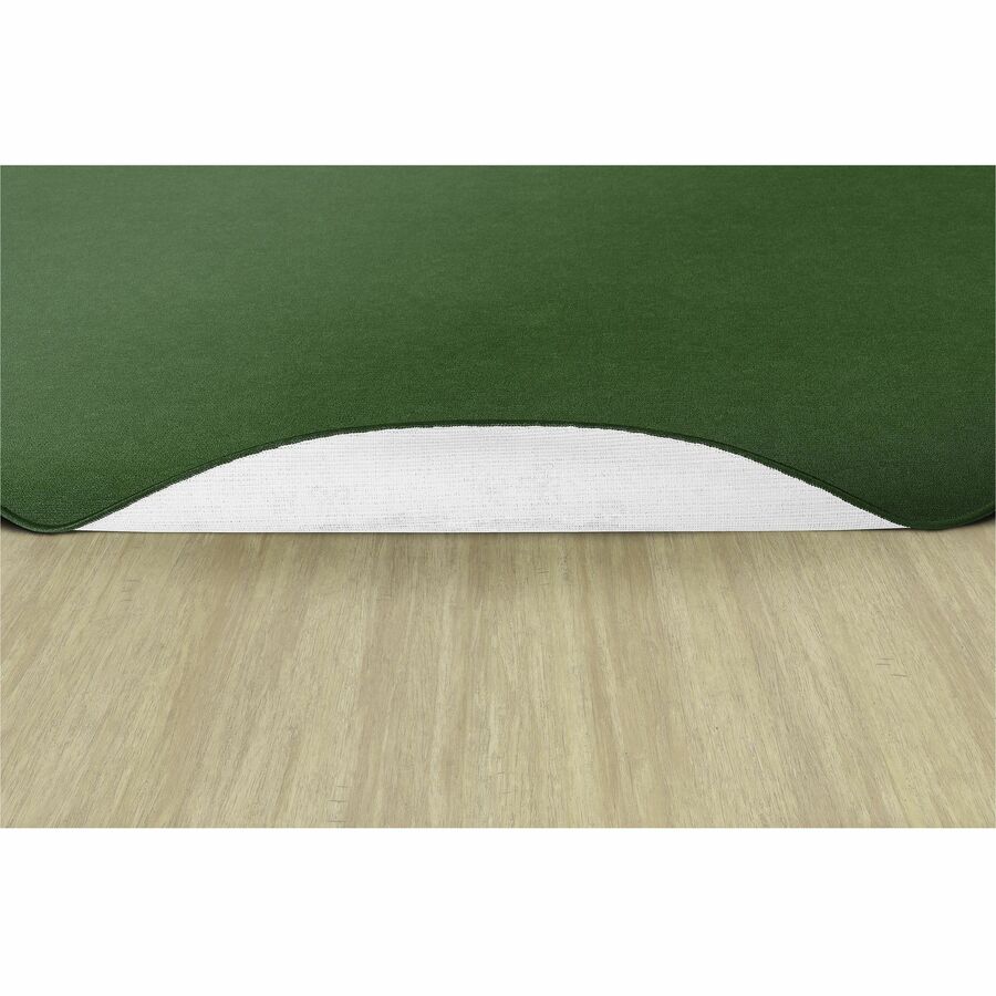 Flagship Carpets Ameristrong Solid Color Rug - Floor Rug - Traditional - 72" Diameter - Round - Clover - Nylon