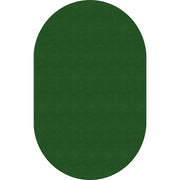Flagship Carpets Ameristrong Solid Color Rug - Floor Rug - Traditional - 91.20" Length x 12 ft Width - Oval - Clover - Fiber, Nylon