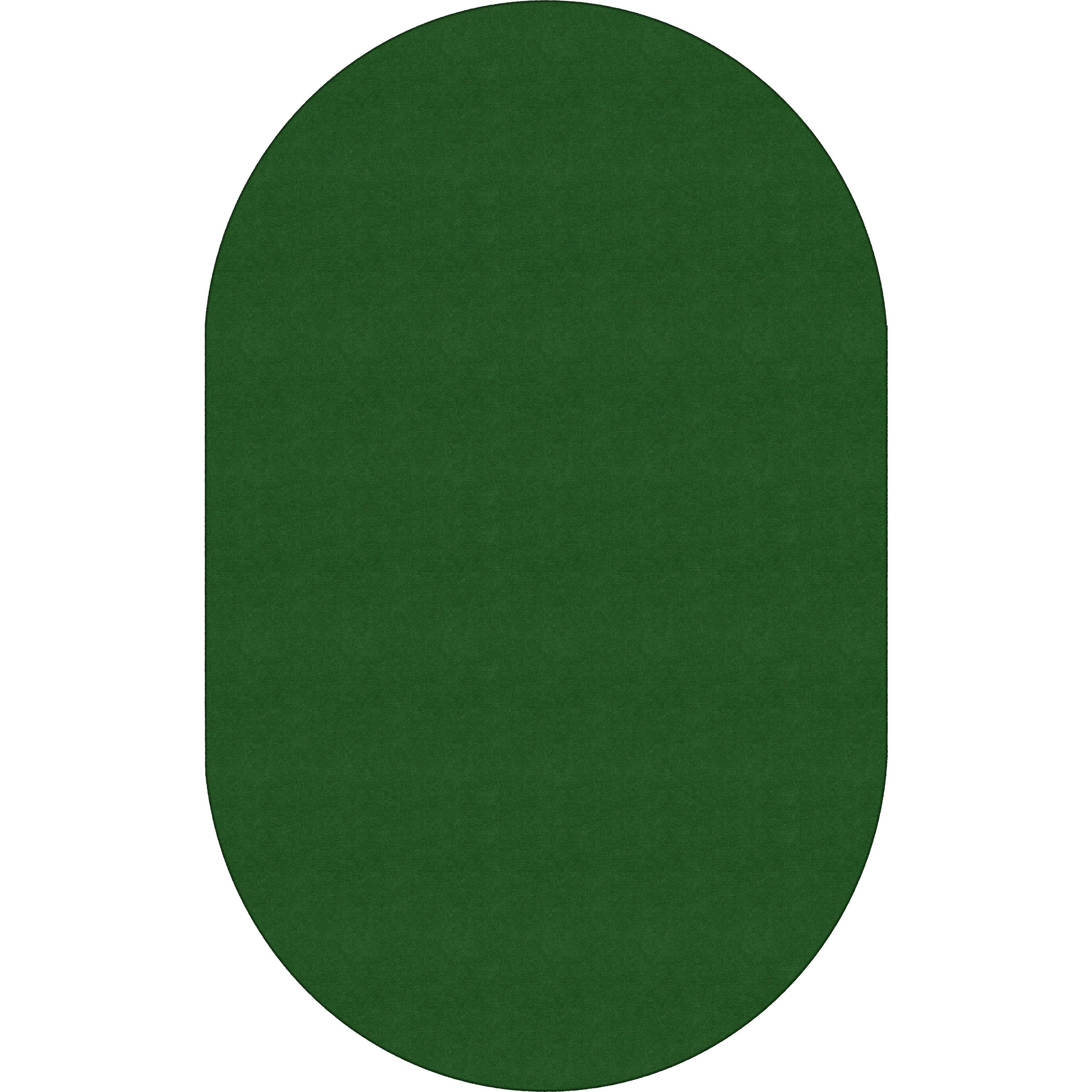 Flagship Carpets Ameristrong Solid Color Rug - Floor Rug - Traditional - 91.20" Length x 12 ft Width - Oval - Clover - Fiber, Nylon