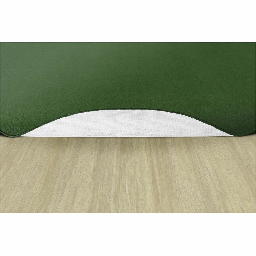 Flagship Carpets Ameristrong Solid Color Rug - Floor Rug - Traditional - 91.20" Length x 12 ft Width - Oval - Clover - Fiber, Nylon