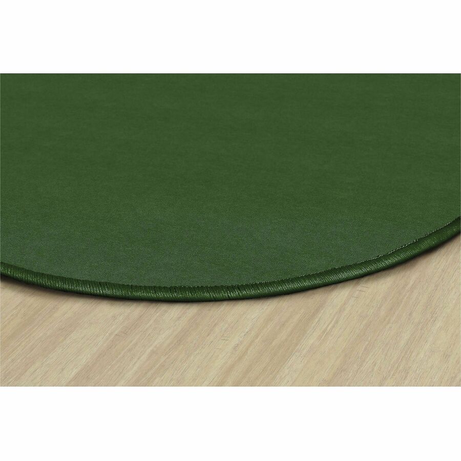 Flagship Carpets Ameristrong Solid Color Rug - Floor Rug - Traditional - 91.20" Length x 12 ft Width - Oval - Clover - Fiber, Nylon