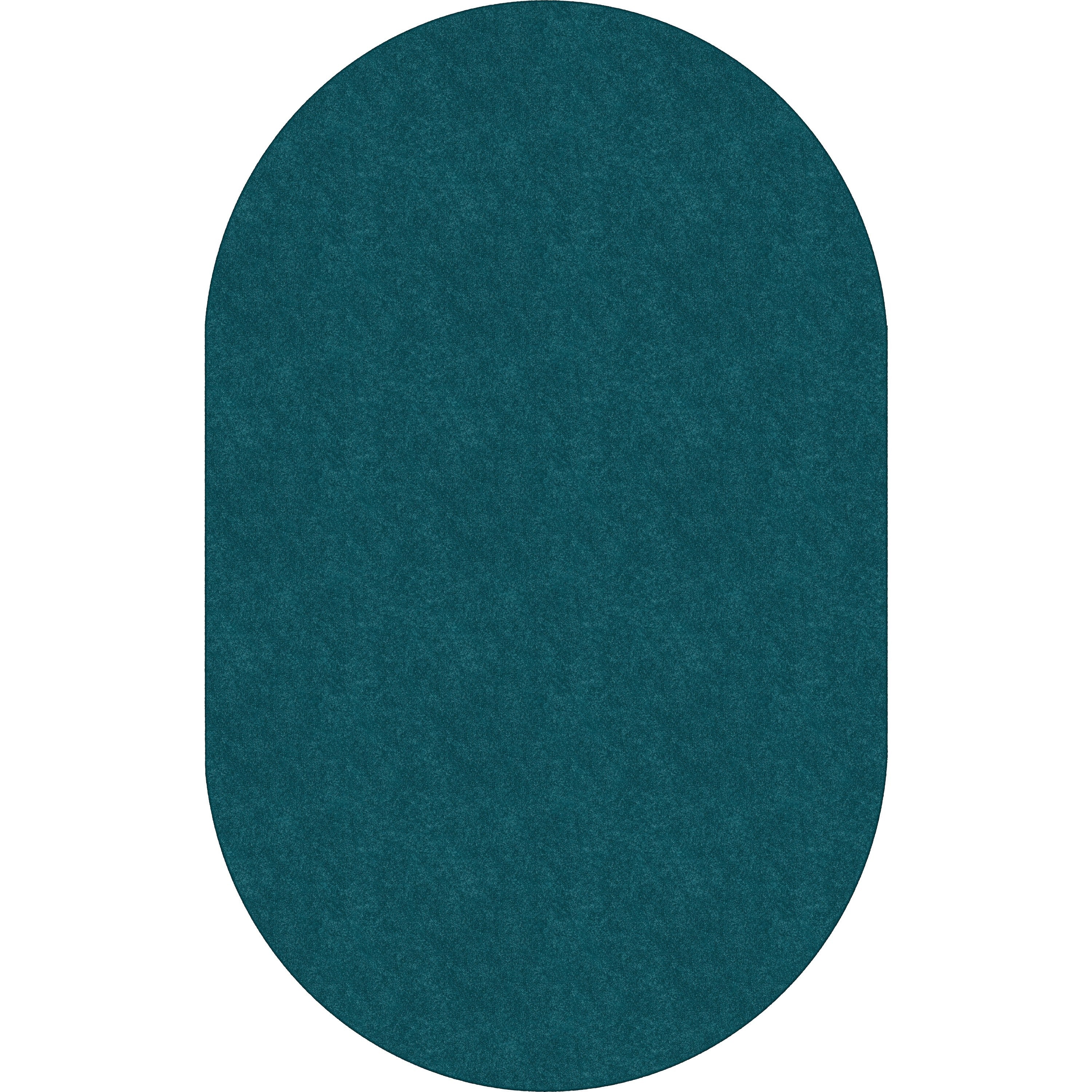 Flagship Carpets Amerisoft Solid Color Rug - 12 ft Length x 90" Width - Oval - Marine Blue - Nylon, Polyester