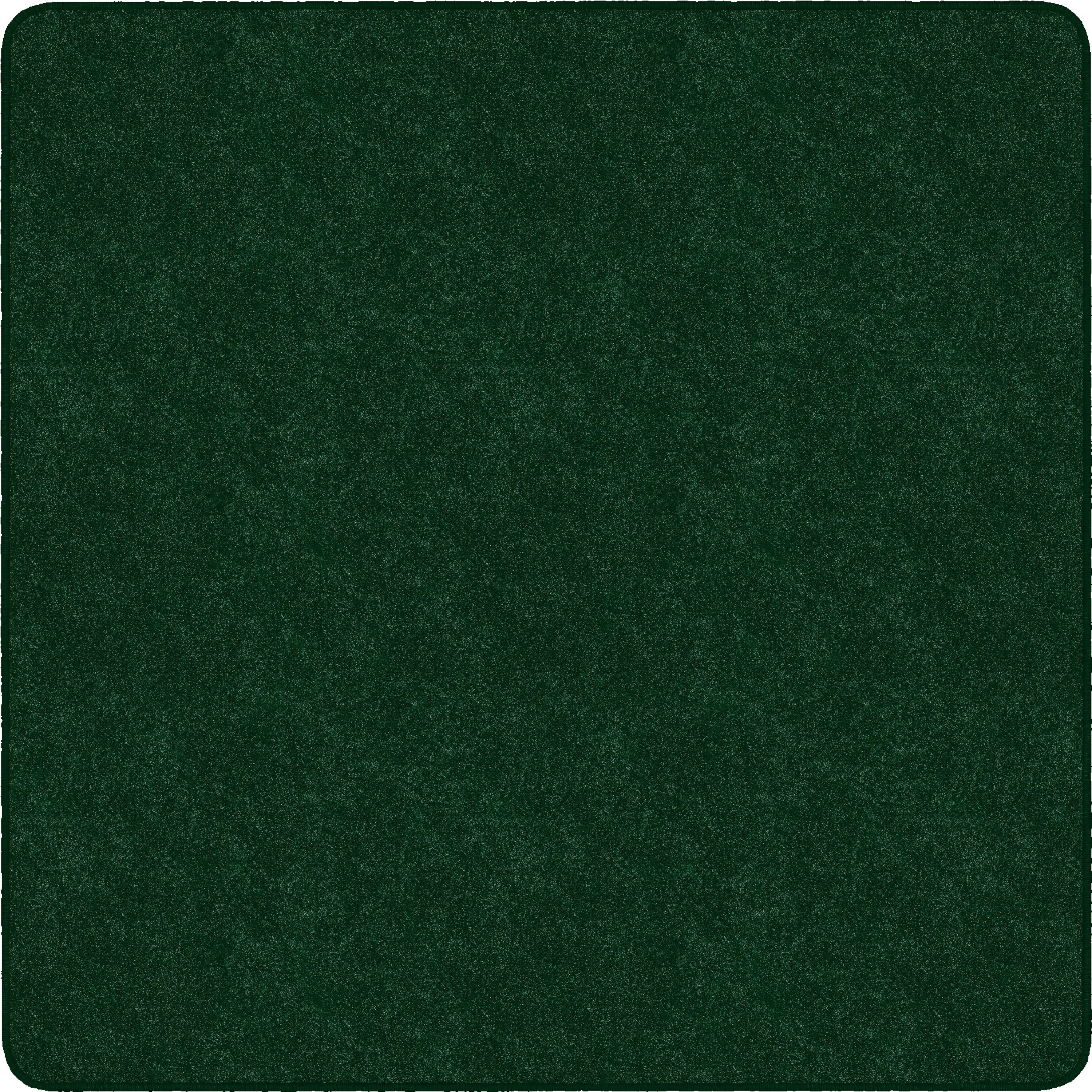 Flagship Carpets Amerisoft Solid Color Rug - 12 ft Length x 12 ft Width - Square - Emerald Green - Nylon, Polyester