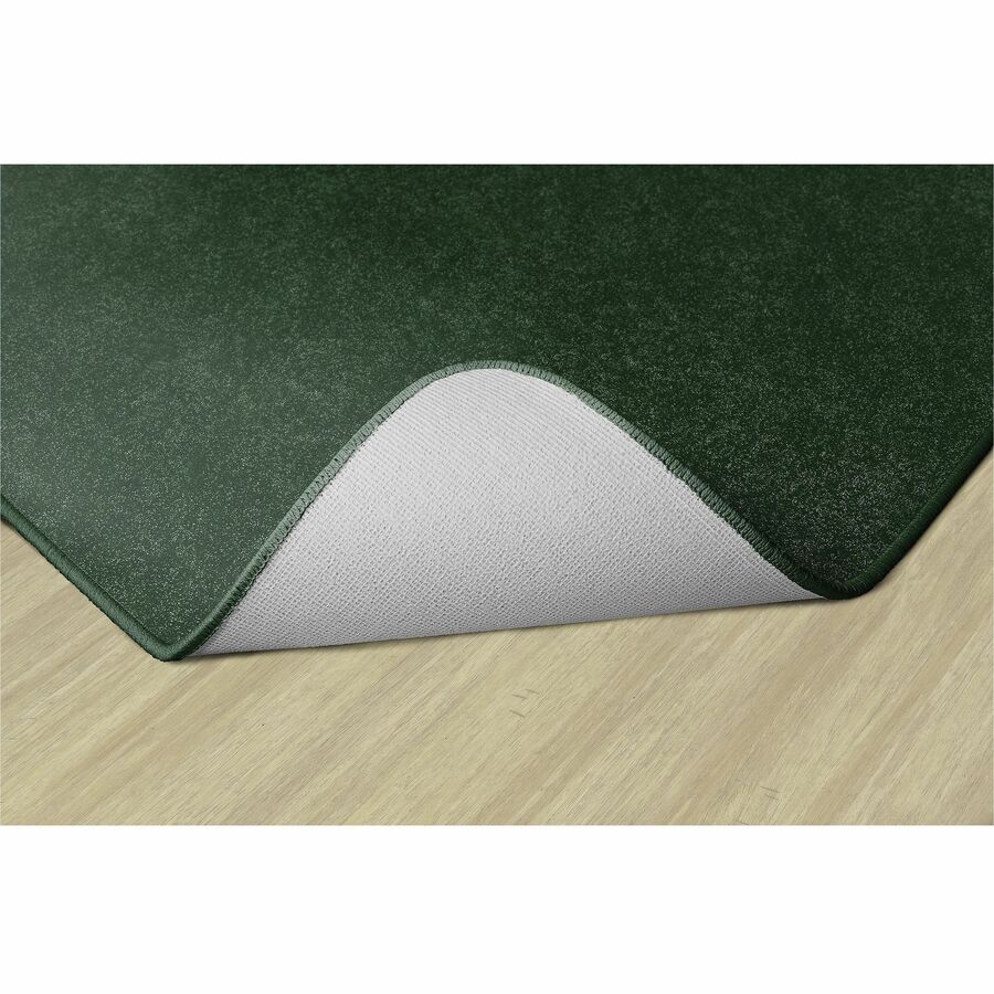 Flagship Carpets Amerisoft Solid Color Rug - 12 ft Length x 12 ft Width - Square - Emerald Green - Nylon, Polyester
