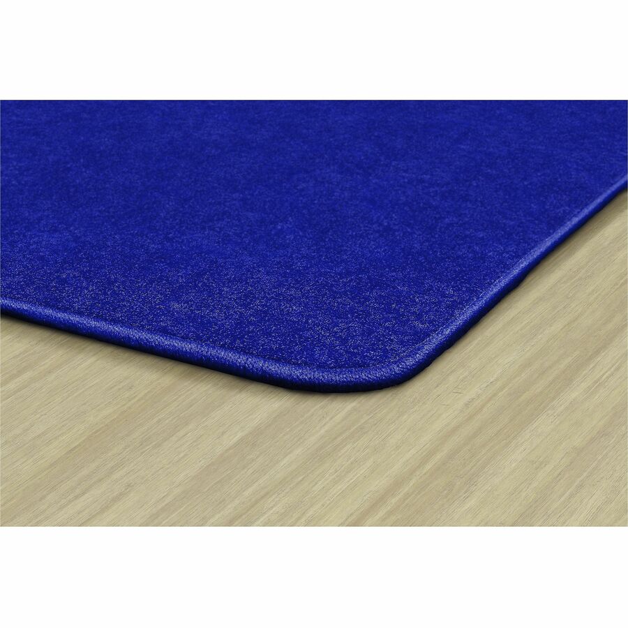 Flagship Carpets Amerisoft Solid Color Rug - 12 ft Length x 90" Width - Rectangle - Royal Blue - Nylon, Polyester