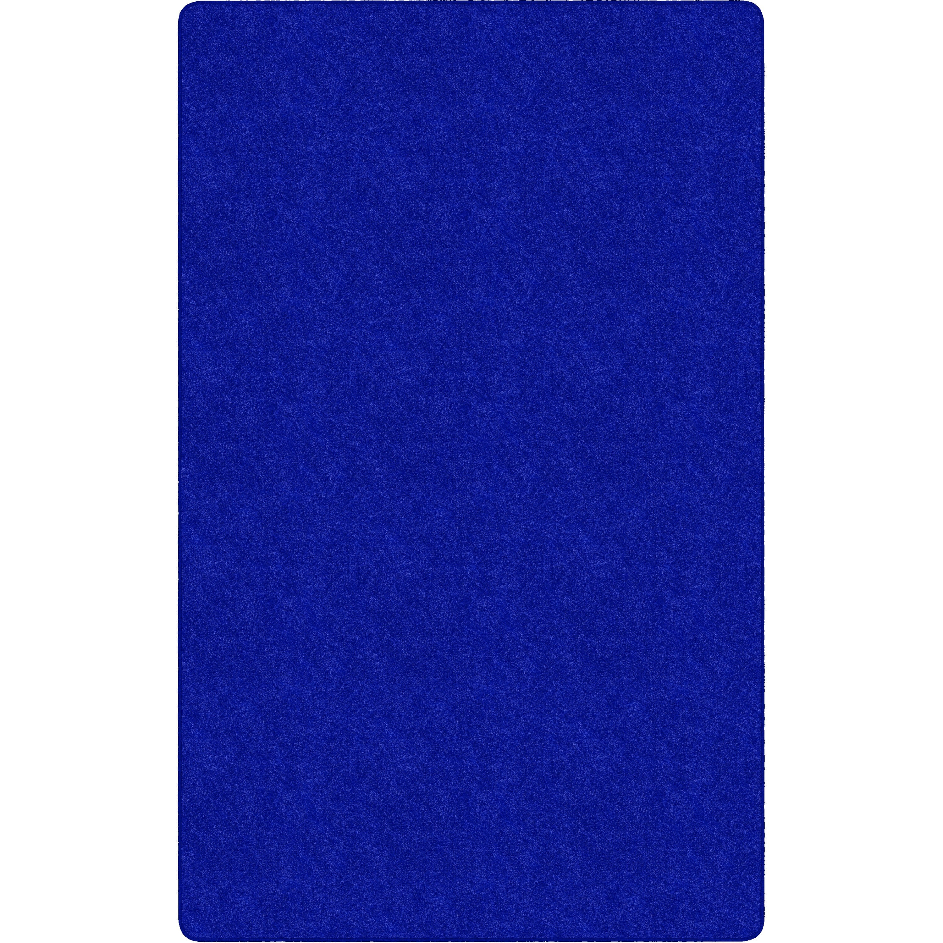 Flagship Carpets Amerisoft Solid Color Rug - 12 ft Length x 90" Width - Rectangle - Royal Blue - Nylon, Polyester
