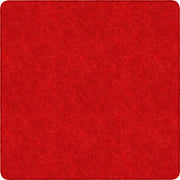 Flagship Carpets Amerisoft Solid Color Rug - 72" Length x 72" Width - Square - Classic Red - Polyester, Nylon