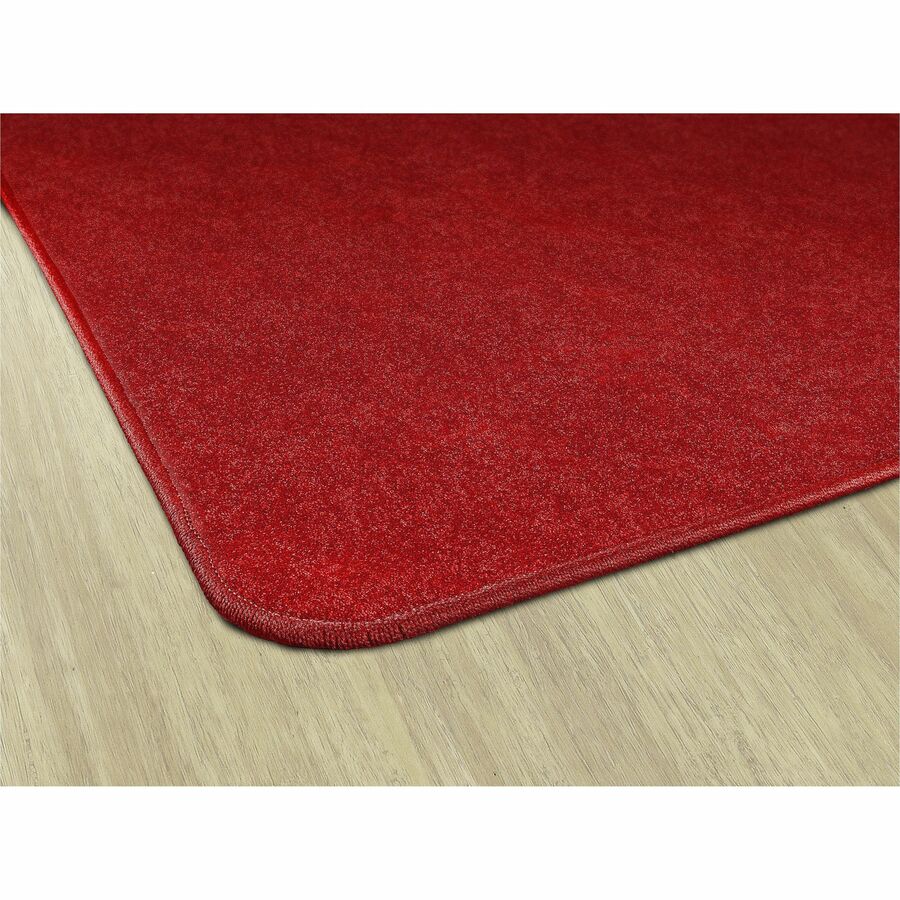 Flagship Carpets Amerisoft Solid Color Rug - 12 ft Length x 90" Width - Rectangle - Classic Red - Nylon, Polyester