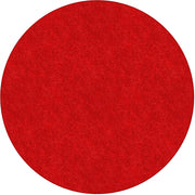Flagship Carpets Amerisoft Solid Color Rug - 72" Diameter - Round - Classic Red - Nylon, Polyester
